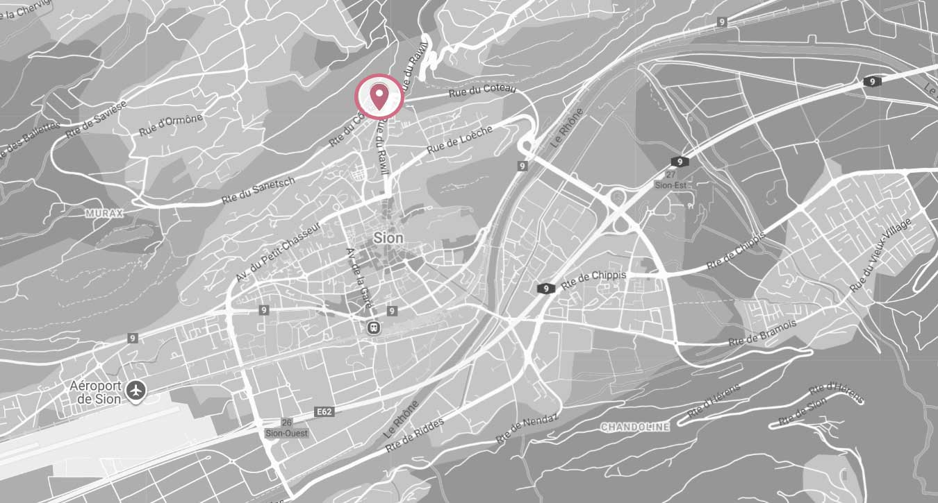 Carte Pôle musique, Sion